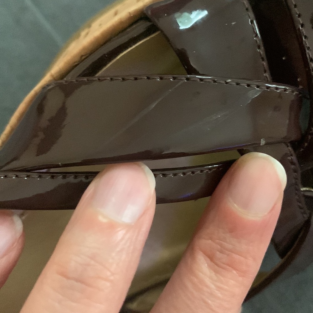 Bandolino Brown Wedge Sandals - Picture 7 of 8